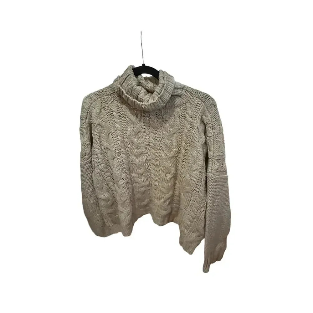 Judith March 100% Acrylic Knit Turtleneck Sweater Size L